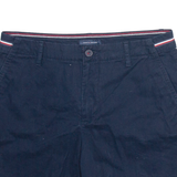 TOMMY HILFIGER Womens Casual Shorts Blue Relaxed UK 6 W32