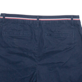 TOMMY HILFIGER Womens Casual Shorts Blue Relaxed UK 6 W32