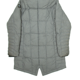 CARLO COLUCCI Womens Parka Coat Grey Hooded M