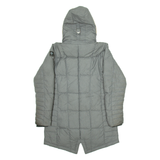 CARLO COLUCCI Womens Parka Coat Grey Hooded M