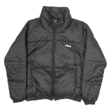 FILA Womens Puffer Jacket Black M