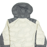 COLUMBIA Womens Puffer Coat Beige Hooded M