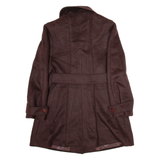 Womens Overcoat Jacket Purple Wool M