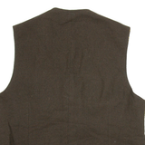 BLUM WERNER Womens Blazer Waistcoat Brown Striped M