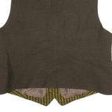 BLUM WERNER Womens Blazer Waistcoat Brown Striped M