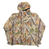 WOOD N TRAIL Mens Track Jacket Brown Camouflage L