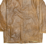 VERA PELLE Mens Jacket Brown Leather L