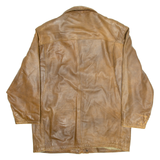 VERA PELLE Mens Jacket Brown Leather L