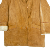 LEDER FASSLER Mens Jacket Brown Leather L