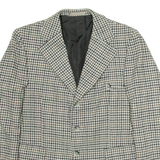 Mens Blazer Jacket Grey Houndstooth M