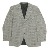 Mens Blazer Jacket Grey Houndstooth M