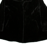 Mens Fleece Jacket Black Flannel L