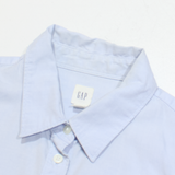 GAP Womens Shirt Blue Striped Long Sleeve M