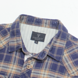 FIRETRAP Mens Shirt Blue Check Long Sleeve S
