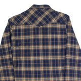 FIRETRAP Mens Shirt Blue Check Long Sleeve S