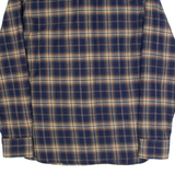 FIRETRAP Mens Shirt Blue Check Long Sleeve S