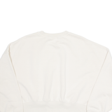 ADIDAS Cropped Oversized Womens Sweatshirt Cream UK 10