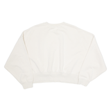 ADIDAS Cropped Oversized Womens Sweatshirt Cream UK 10