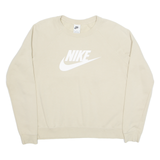 NIKE Womens Sweatshirt Beige M