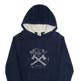 TIMBERLAND Mens Blue Hoodie USA S