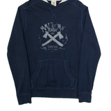 TIMBERLAND Mens Blue Hoodie USA S