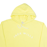 JACK WILLS Cropped Womens Yellow Hoodie UK 12
