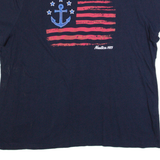 NAUTICA Womens T-Shirt Blue USA XL