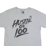 ADIDAS Hustle On 100 Mens T-Shirt Grey L