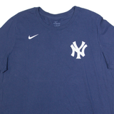 NIKE New York Yankees Womens T-Shirt Blue USA 2XL