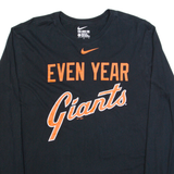 NIKE San Francisco Giants Mens T-Shirt Black Long Sleeve USA L