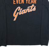 NIKE San Francisco Giants Mens T-Shirt Black Long Sleeve USA L
