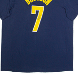 NIKE Indiana Pacers Signed Mens T-Shirt Blue USA L