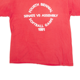 MURINA Softball Game Mens T-Shirt Pink 90s USA L