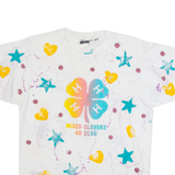 SCREEN STARS BEST Mixed Clovers 4h Club Mens T-Shirt White L