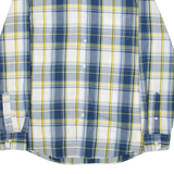 CHAPS Mens Shirt Blue Check Long Sleeve M