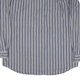 TIMBERLAND Mens Shirt Blue Striped Long Sleeve 2XL
