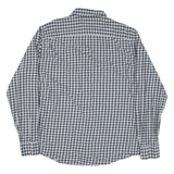 TOMMY HILFIGER New York Fit Mens Shirt Grey Gingham Long Sleeve 2XL