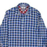 TOMMY HILFIGER Slim Fit Mens Shirt Blue Check Long Sleeve L