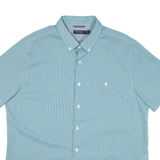 NAUTICA Mens Plain Shirt Blue XL