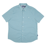 NAUTICA Mens Plain Shirt Blue XL