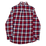 CHAPS Mens Flannel Shirt Red Check Long Sleeve S