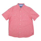 CHAPS Mens Plain Shirt Pink L