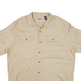 WRANGLER Mens Plain Shirt Beige L