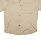 WRANGLER Mens Plain Shirt Beige L