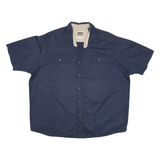 LEE Mens Plain Shirt Blue 2XL