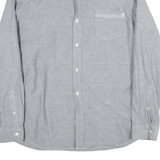 TIMBERLAND Regular Fit Mens Plain Shirt Grey Long Sleeve L