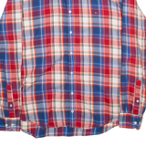 TOMMY HILFIGER New York Fit Mens Shirt Red Check Long Sleeve XL