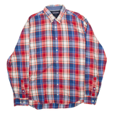 TOMMY HILFIGER New York Fit Mens Shirt Red Check Long Sleeve XL