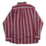 TOMMY HILFIGER Mens Shirt Red Striped Long Sleeve XL