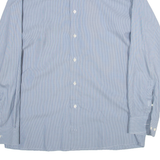 ARMANI COLLEZIONI Mens Shirt Blue Striped Long Sleeve M